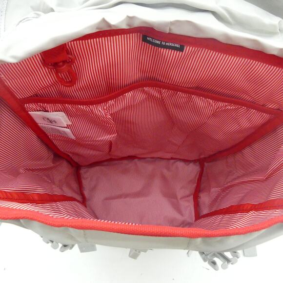 Herschel Supply Co. Survey Backpack Light Grey Crosshatch Laptop Book Bag- NWT - Picture 8 of 8